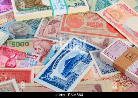 Vintage Indonesian Currency Stock Photo