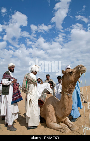 Indian nomads. Thar Desert. Rajasthan. India Stock Photo