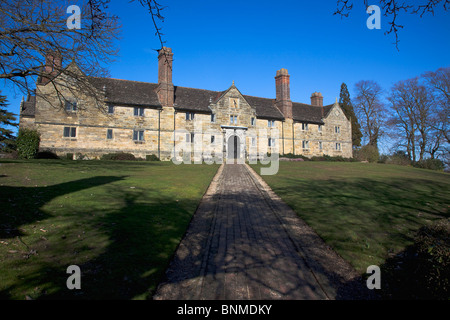 England, West Sussex, East Grinstead, Sackville College a former Alms house built with sandstone. Stock Photo