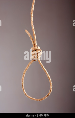 Noose made of rope Stock Photo