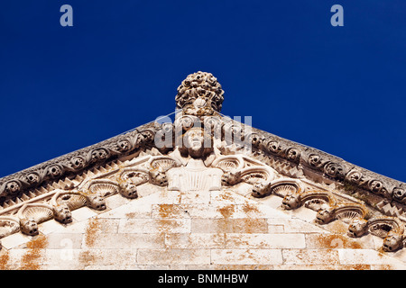 Detail of Cathedral St Marks Korcula Town Dalmatia Croatia Stock Photo