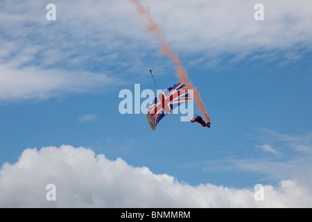 red devils parachute display team at Farnborough air show Stock Photo