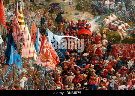 Germany German Europe European Western Europe Munich Bavaria Art arts Albrecht Altdorfer The Battle Alexander Issus 1529 Stock Photo