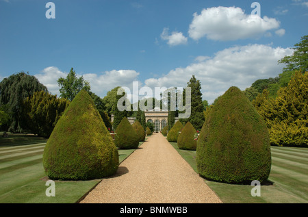 Castle Ashby gardens, Castle Ashby House, Castle Ashby, Northamptonshire, England, UK Stock Photo