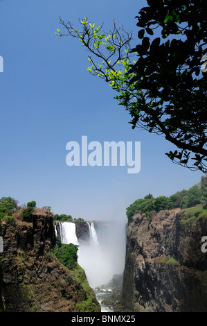 Zambesi National Park Victoria Falls Waterfall Victoria Falls Matabeleland North Province Zimbabwe Africa, Stock Photo