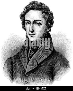 Frédéric François Chopin (1810-1849), Polish composer and virtuoso pianist Stock Photo
