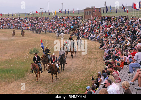 Custer's Last Stand wild west Reenactment no model release Hardin Montana USA Stock Photo