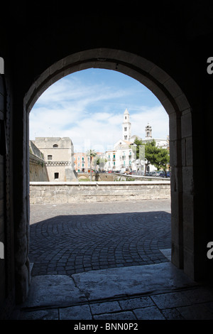 Castle, Castello Svevo, Bari, Puglia, Italy Stock Photo