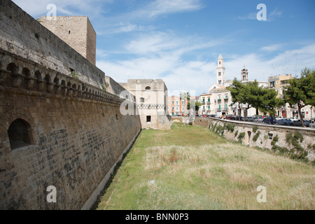 Castle, Castello Svevo, Bari, Puglia, Italy Stock Photo