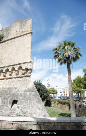 Castle, Castello Svevo, Bari, Puglia, Italy Stock Photo