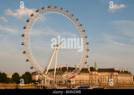 The London Eye and the London County Hall building Stock Photo - Alamy