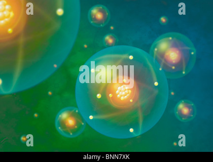 Atoms, artwork Stock Photo