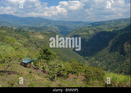 Landscape El Mirador Canyon Rio Magdalena San Agustin Department Huila Colombia South America green Stock Photo