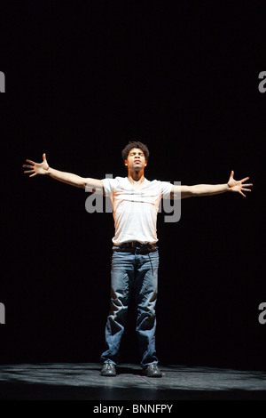Cuban Dancer Carlos Acosta performing Premieres at the London Coliseum, London, England, United Kingdom, Europe Stock Photo