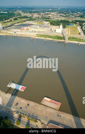 Shadow of St. Louis Gateway Arch Stock Photo