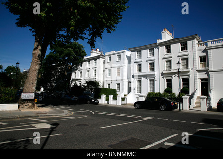 Looking down The Little Boltons to Tregunter Road, West Brompton, London, UK Stock Photo