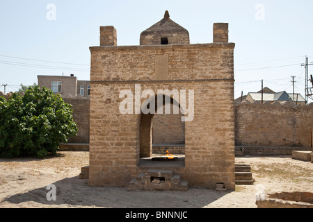 Atesgah Fire Temple, Suraxani, on the Abseron Peninsula near Baku, Azerbaijan Stock Photo