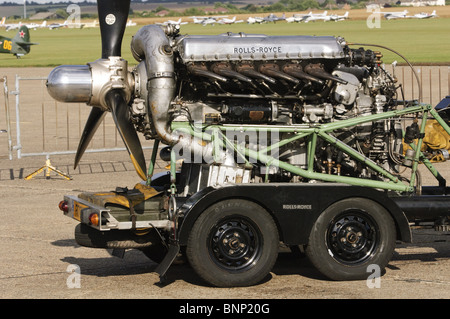 Rolls Royce Merlin 20 piston engine Stock Photo