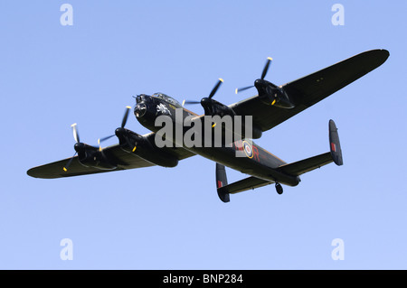 Avro Lancaster B1 plane operated by the RAF Battle of Britain Flight. Stock Photo