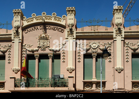 Chamber of Commerce (1913), Art Nouveau or Modernista Building by Enrique Nieto, Melilla, Spain Stock Photo