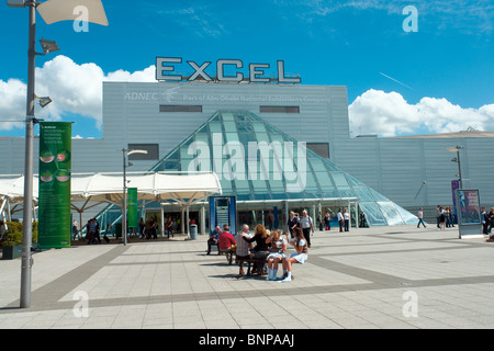 Excel International Exhibition Centre on the Royal Victoria Dock in docklands, east London Stock Photo