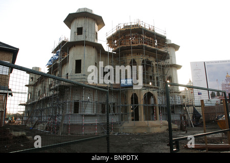 Sikh Temple under construction in Bedford UK Stock Photo