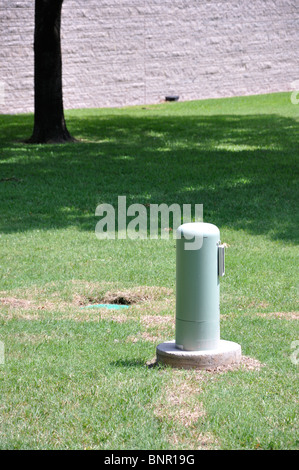 Cable utility box in house front yard Stock Photo: 30630316 - Alamy