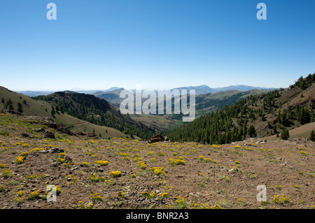 Antelope Pass area of the Copper Basin, near Sun Valley, Idaho Stock Photo