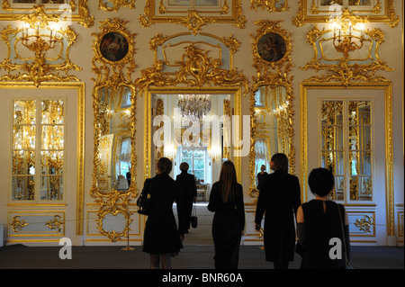 The Montblanc White Nights Festival at the Peterhof Palace, Saint Petersburg, Russia Stock Photo