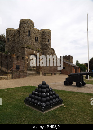 The Ypres tower museum from Gun Garden Rye East Sussex Stock Photo