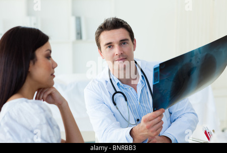 Confident doctors analyzing an x-ray Stock Photo
