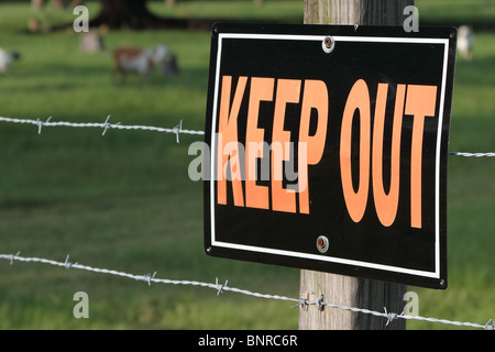 Keep Out Sign Stock Photo