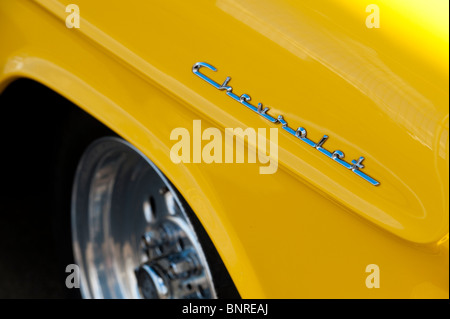 1955 Chevrolet, Bel Air. Chevy. Classic American car, abstract Stock Photo