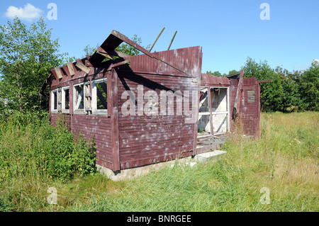 Abandoned holiday camp in Poland, Mazovia region Stock Photo