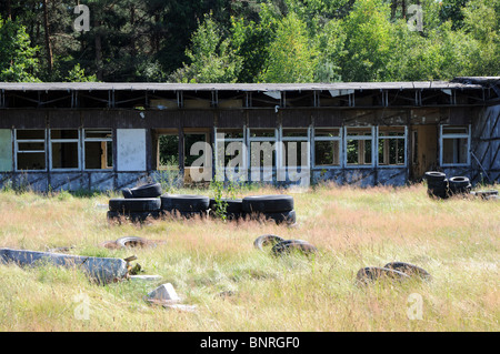 Abandoned holiday camp in Poland, Mazovia region Stock Photo