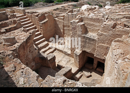 Tombs of the Kings Kato Pafos Paphos Cyprus EU European Union Europe Stock Photo