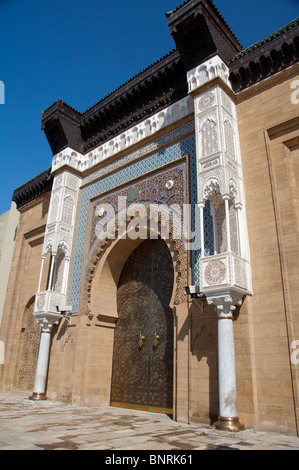 Africa, Morocco, Casablanca. Ornate Royal Palace entry. Stock Photo