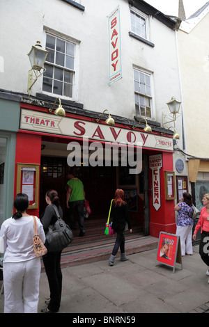 Facade of the Savoy Theatre built on the site of the oldest theatre in Wales Church Street Monmouth Wales UK Stock Photo