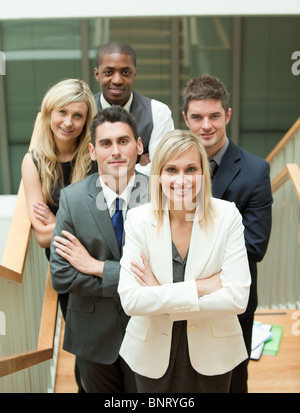 Diverse business team looking at the camera Stock Photo