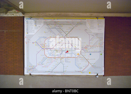 Germany. Berlin. Metro map Stock Photo - Alamy