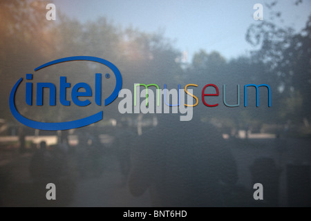 INTEL LOGO MUSEUM 2200 MISSION COLLEGE BLVD SANTA CLARA CALIFORNIA USA 2200 MISSION COLLEGE BLVD 21 July 2010 Stock Photo