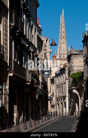 Quartier St-Pierre and Cathedral St-Andre, Bordeaux, France Stock Photo