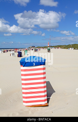 south beach of Borkum Island, East Friesland, North Sea Coast, Lower Saxony, Germany Stock Photo