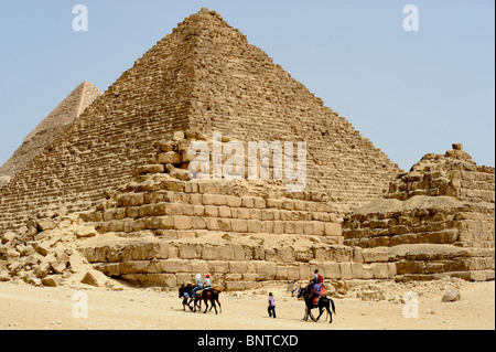 Pyramids of giza, Giza Necropolis bordering what is now El Giza, cairo , egypt Stock Photo