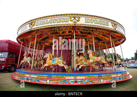 Merry go round, carousel at Revesby, Lincolnshire, England country show Stock Photo