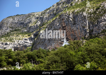 Ostrog Monastery, Montenegro. Stock Photo