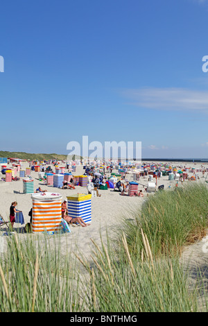 south beach, Borkum Island, East Friesland, North Sea Coast, Lower Saxony, Germany Stock Photo