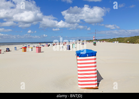 south beach of Borkum Island, East Friesland, North Sea Coast, Lower Saxony, Germany Stock Photo