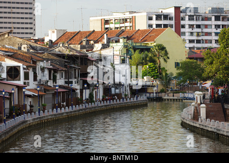 view on Malacca port in Malaysia Stock Photo