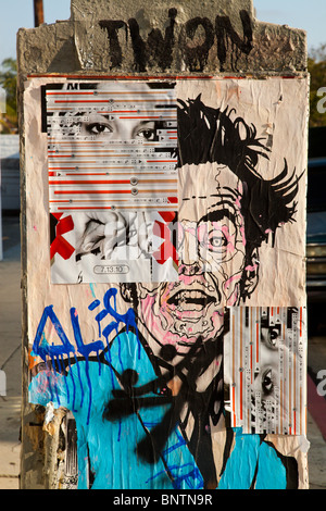 Street Art, Melrose Blvd., Los Angeles, California, United States of America Stock Photo